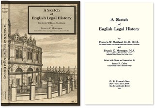 Item #21533 A Sketch of English Legal History. Frederic W. Maitland, James F. Colby