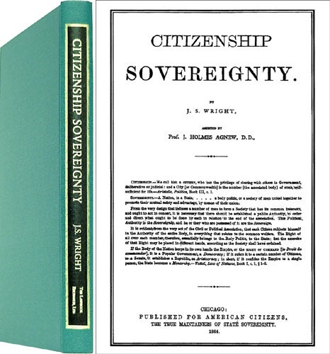 Item #22460 Citizenship Sovereignty. John S. Wright.