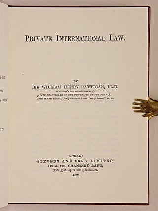 Private International Law.