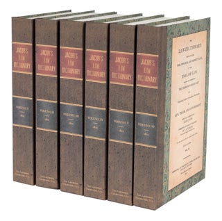 Item #23763 The Law-Dictionary: Explaining the Rise Progress and Present State. Giles Jacob