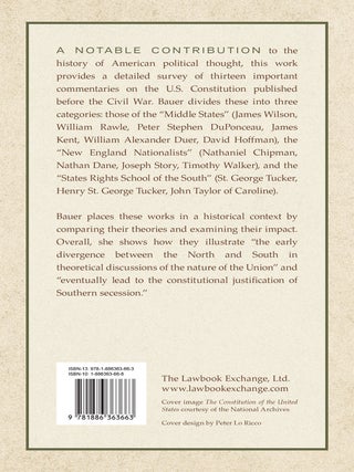 Commentaries on the Constitution 1790-1860.