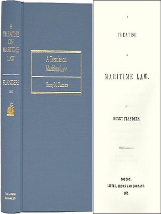 Item #24022 A Treatise on Maritime Law. Henry Flanders