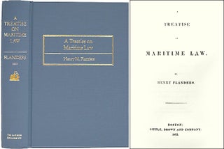 Item #24022 A Treatise on Maritime Law. Henry Flanders