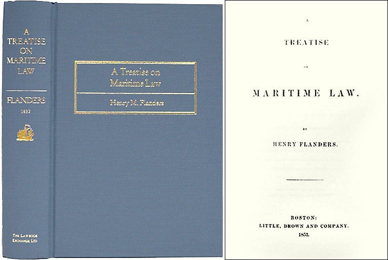 Item #24022 A Treatise on Maritime Law. Henry Flanders.