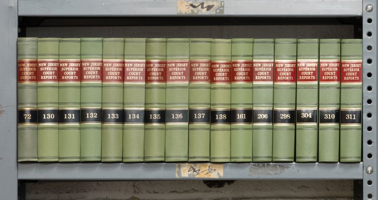 Item #24658 New Jersey Superior Court Reports. 16 Vols. 72 to 311 (1950-1998). West Publishing.