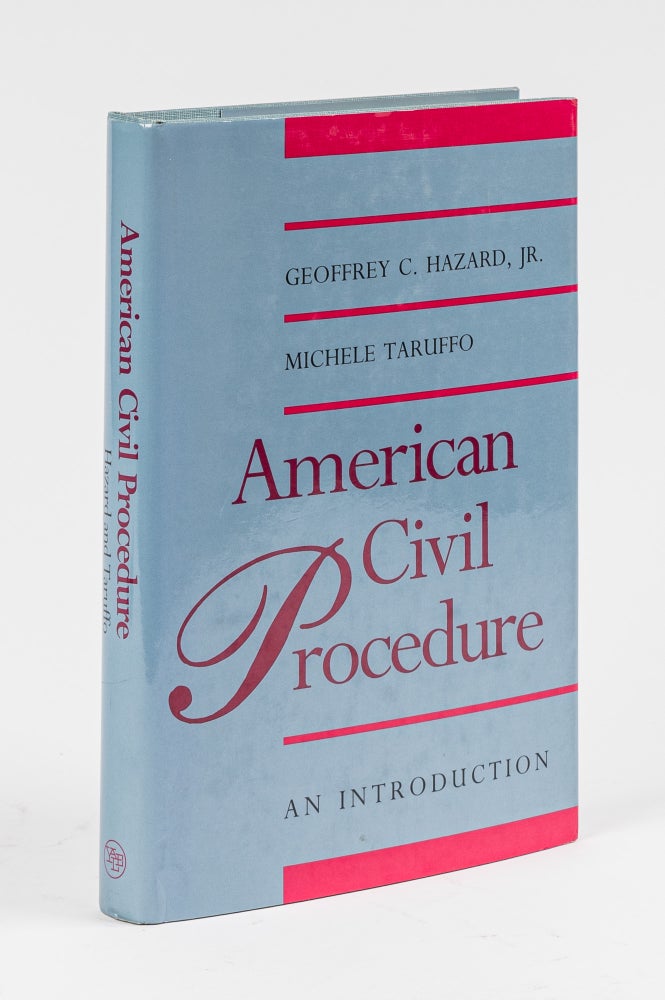 Item #26689 American Civil Procedure. An Introduction. Geoffrey C. Jr. Hazard, Michele Taruffo.
