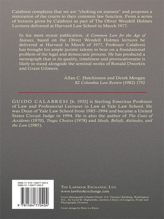 A Common Law for the Age of Statutes