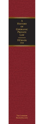 A History of Germanic Private Law. Translated by Francis S...