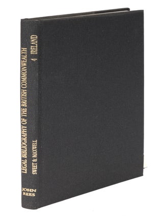 Item #27105 Sweet and Maxwell's Legal Bibliography. Vol 4. Irish Law to 1956. Leslie F. Maxwell