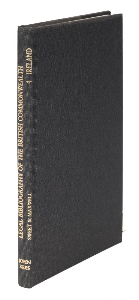 Item #27105 Sweet and Maxwell's Legal Bibliography. Vol 4. Irish Law to 1956. Leslie F. Maxwell.