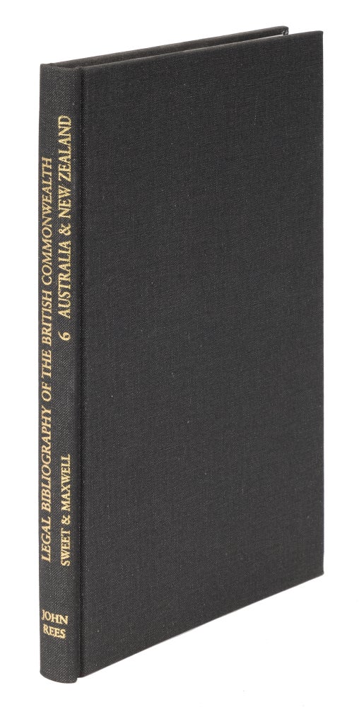 Item #27107 Sweet and Maxwell's Legal Bibliography. Vol. 6 Australia & New Zealand. Leslie F. Maxwell.