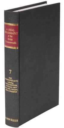 Item #27108 Sweet and Maxwell's Legal Bibliography Vol 7. The British Commonwealth. Leslie F....