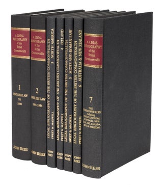 Item #27109 Sweet and Maxwell's Legal Bibliography. Vols. 1 to 7. W. Harold Maxwell, Leslie F....