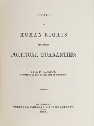 Essays on Human Rights and Their Political Guaranties.