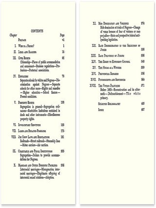 The Legal Status of the Negro