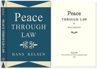 Item #28270 Peace Through Law. Hans Kelsen