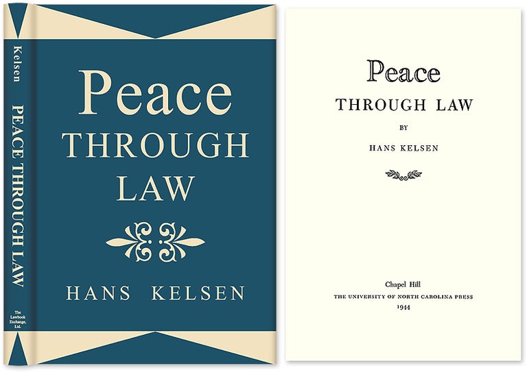 Item #28270 Peace Through Law. Hans Kelsen.
