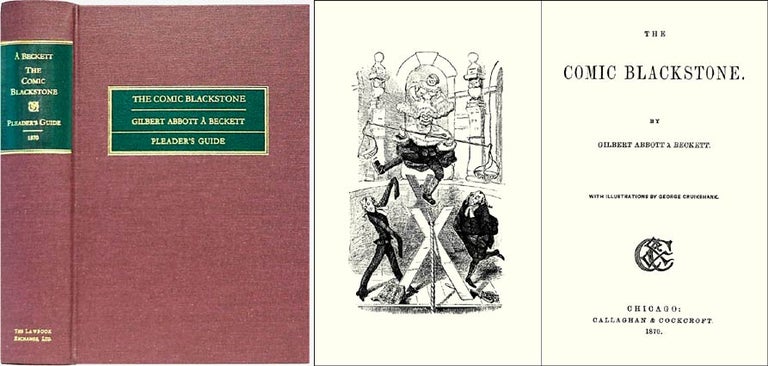 Item #28276 The Comic Blackstone [with][Anstey's] The Pleader's Guide. Gilbert Abbott A'Beckett, John Anstey.