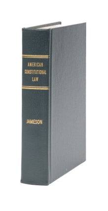 Item #29086 A Treatise on the Principles of American Constitutional Law. John Alexander Jameson