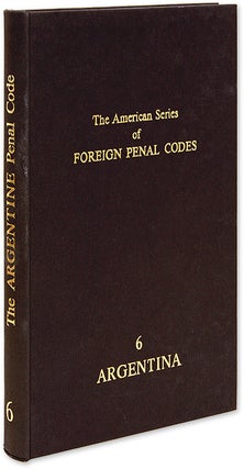 Item #29192 The Argentine Penal Code. With an Introduction by Ricardo Levene. Emilio Gonzalez-Lopez
