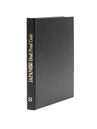 Item #29193 Preparatory Draft For the Revised Penal Code of Japan 1961. B. J George Jr