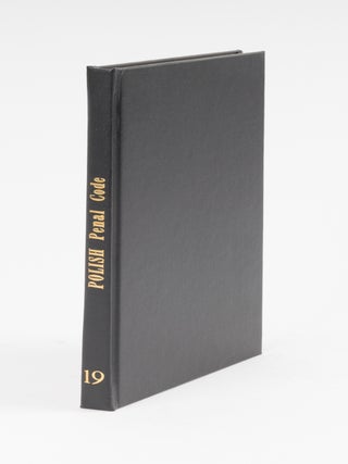 Item #29209 Penal Code of the Polish People's Republic. William S. Kenney, Tadeusz Sadowski, trans