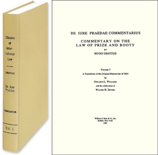 Item #29293 Commentary on the Law of Prize and Booty. Hugo Grotius