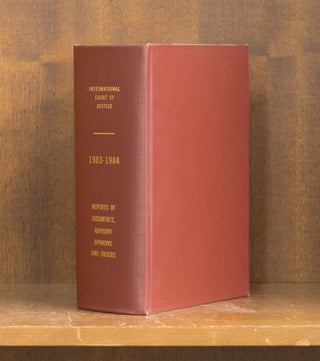 Item #29335 Reports of Judgments, Advisory Opinions and Orders. 1983-1984 (1 book). International...