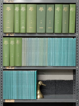 Item #30049 American Journal of International Law. Vols. 64-85; 87-89 (1970-1995). American...