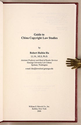 Guide to Chinese Copyright Law Studies.