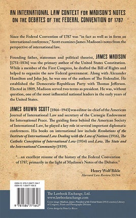 James Madison's Notes of Debates in the Federal Convention of 1787...