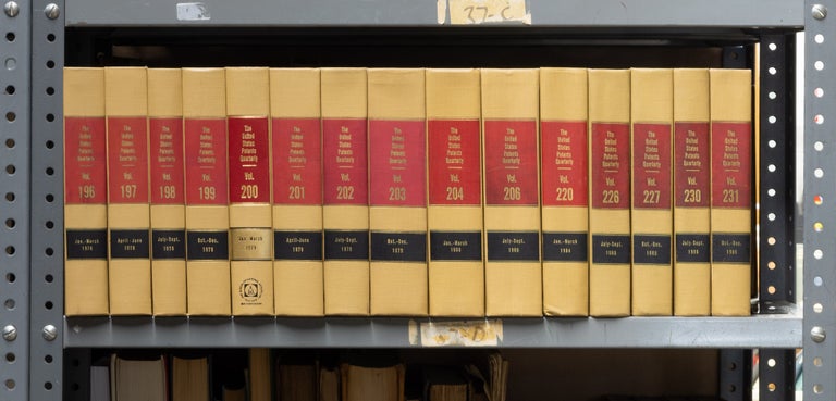 Item #32870 United States Patents Quarterly [1st] Series. 15 Vols. Bureau of National Affairs.