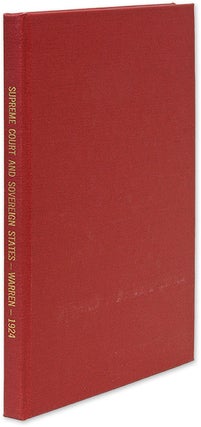 Item #34366 The Supreme Court and Sovereign States. Charles Warren