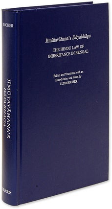 Item #34450 Jimutavahana's Dayabhaga. The Hindu Law of Inheritance in Bengal. Ludo Rocher