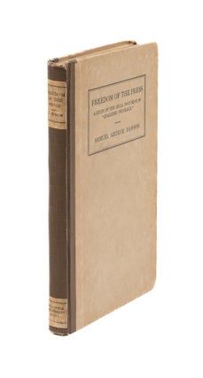 Item #35941 The Freedom of the Press. A Study Legal Doctrine Qualified Privilege. Samuel Arthur...
