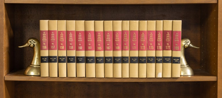 Item #36250 United States Patents Quarterly [1st]. 16 Miscellaneous volumes. Bureau of National Affairs.