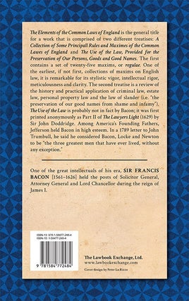 The Elements of the Common Laws of England, Branched into a Double...