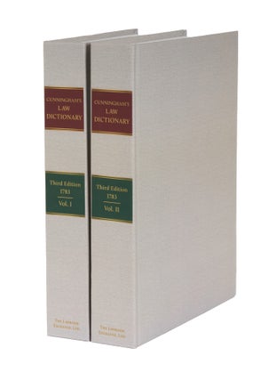 Item #36350 A New and Complete Law-Dictionary, or General Abridgment of the Law. Timothy Cunningham