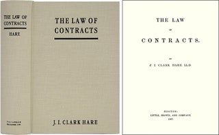 Item #36523 The Law of Contracts. ISBN 1584773111. John Innes Clark Hare