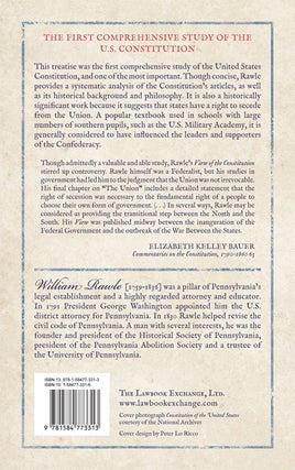 A View of the Constitution of the United States of America. 2d ed.