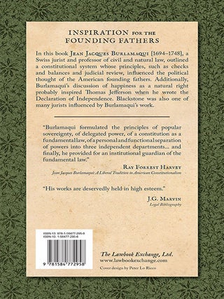 The Principles of Natural Law. In Which the True Systems of...