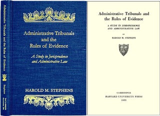 Item #36595 Administrative Tribunals and the Rules of Evidence. Harold M. Stephens