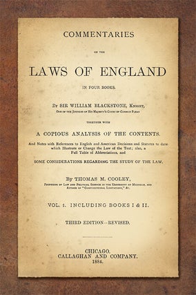 Commentaries on the Laws of England; In Four Books. With A Copious...