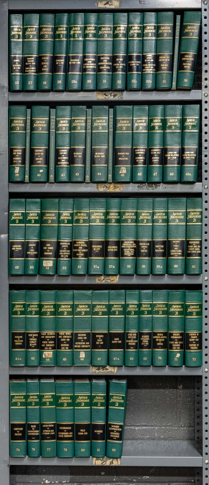 Item #36949 American Jurisprudence 2d. Miscellaneous Vols. Priced per book. Thomson Reuters West Lawyers Cooperative.