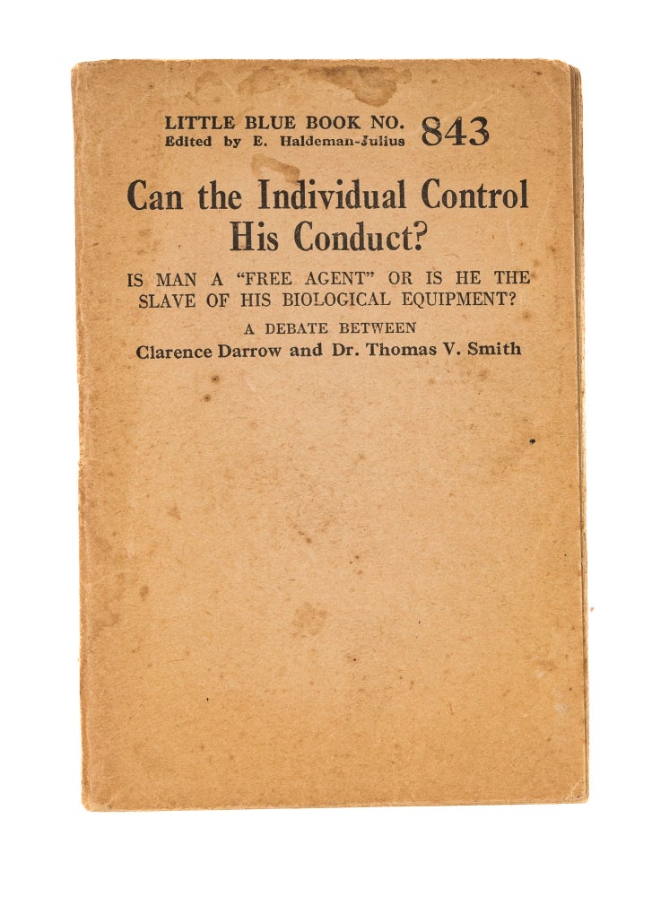 Item #37023 Can the Individual Control His Conduct? Clarence Darrow.