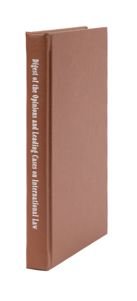 Item #37314 Digest of the Published Opinions of the Attorneys-General...Reprint. John L. Cadwalader.