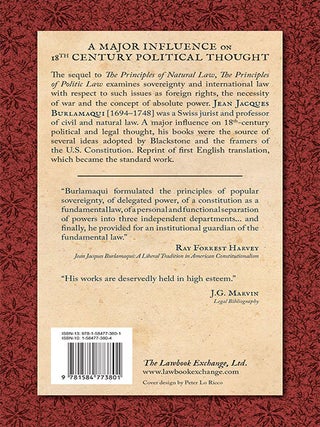 The Principles of Politic Law: Being a Sequel to the Principles of...