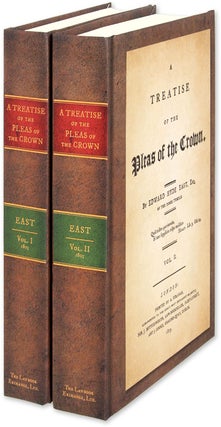 Item #37594 A Treatise of the Pleas of the Crown. 2 Vols. Edward Hyde East