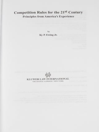 Competition Rules for the 21st Century: Principles from America's...