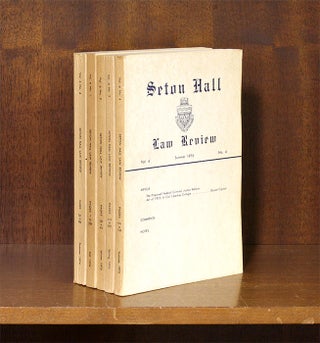 Seton Hall Law Review. Vols. 1 to 33 No.3 (1970-2003)